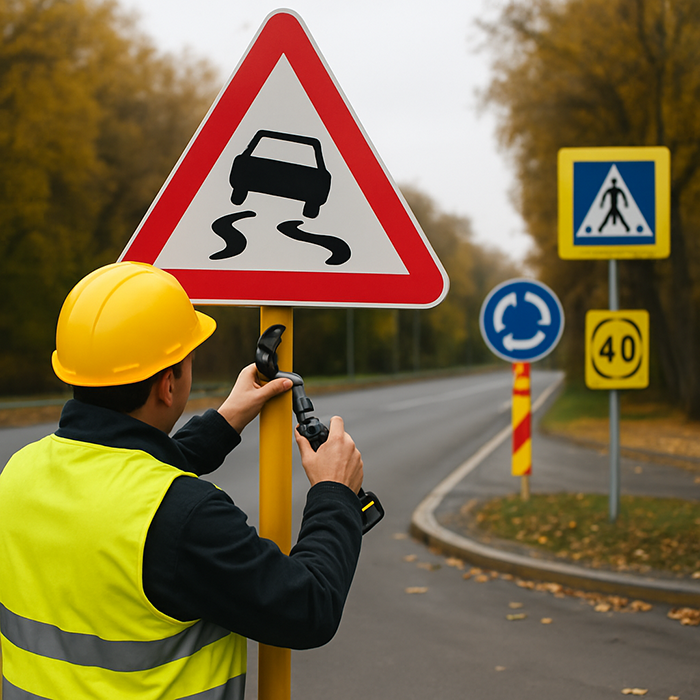 نصب علائم ترافیکی