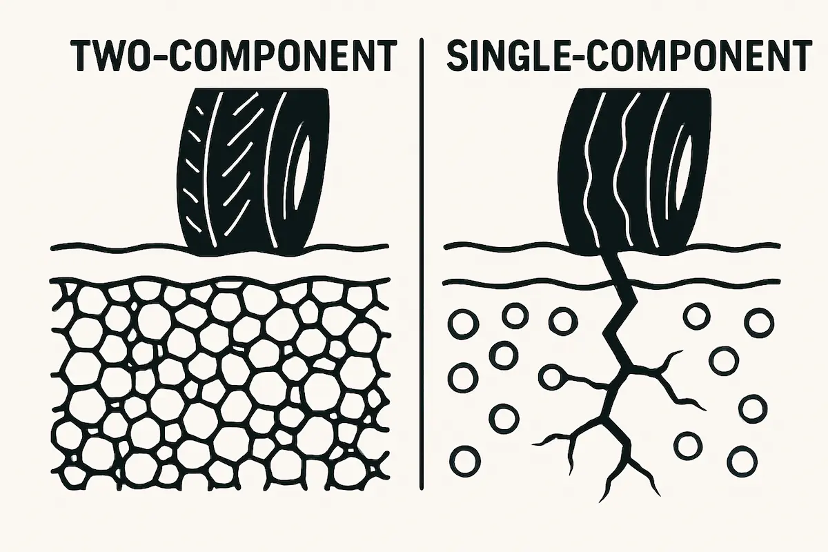 مزایای رنگ ترافیکی دوجزئی