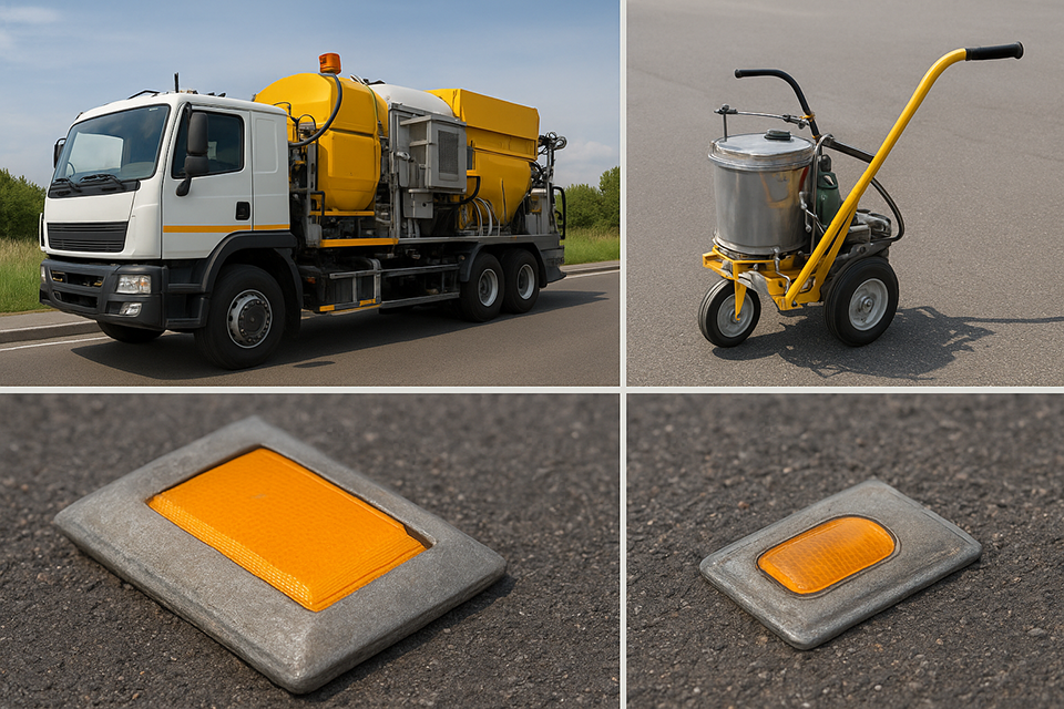 تجهیزات خط کشی و دستگاههای مورد نیاز برای اجرای استاندارد