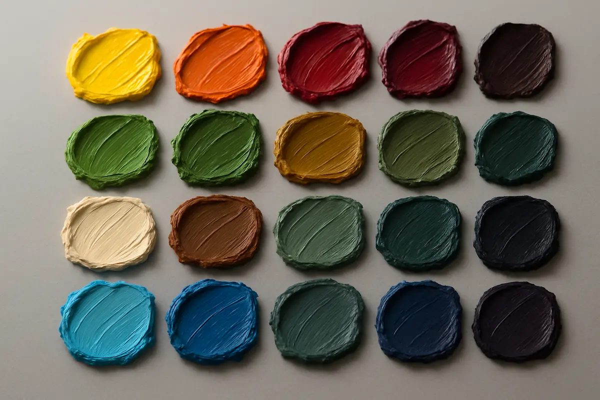 طیف رنگی رنگ روغنی