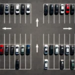 رعایت استاندارد خط کشی پارکینگ و ابعاد دقیق جای پارک خودرو