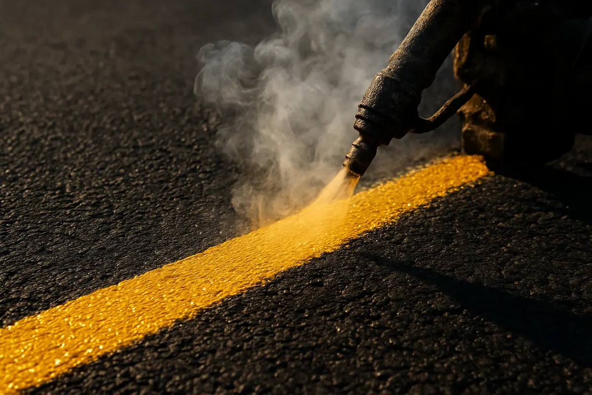 تفاوت انواع رنگ خط کشی گرم و سرد در زمان اجرا